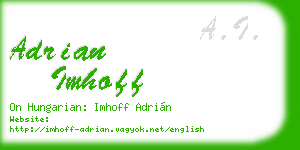 adrian imhoff business card
